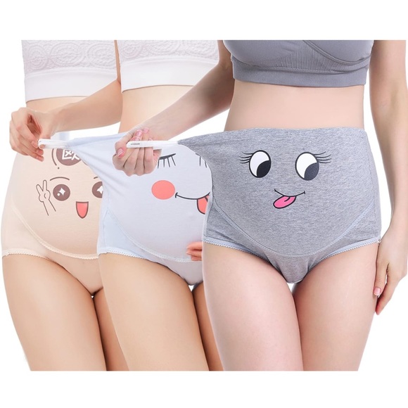 SEPMINDU Maternity Underwear Over Bump 4Pack Cotton Pregnancy Panties - Picture 2 of 2
